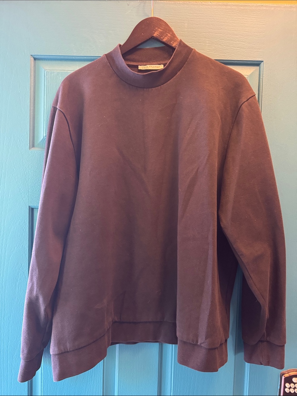 Zara Men's Black Crewneck Sweatshirt size XXL